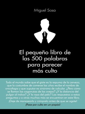El pequeño libro de las 500 palabras para parecer más culto - ebook